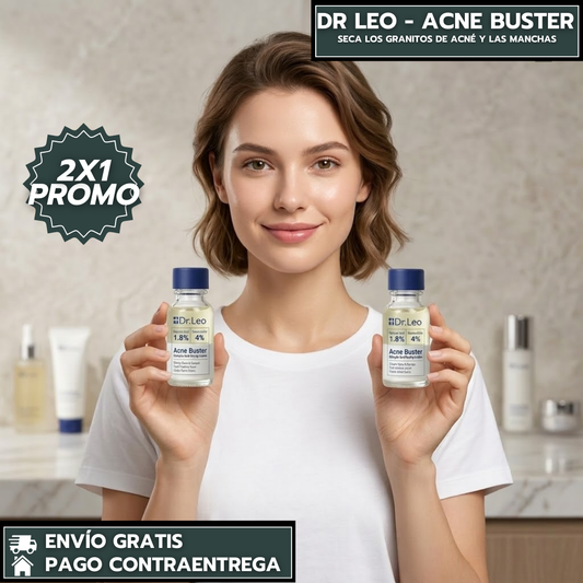 Oferta Especial: 2x1 + Copitos Gratis Dr. Leo® Rutina Completa para Secar Rapidamente el Acné y Quitar & Evitar las Manchitas